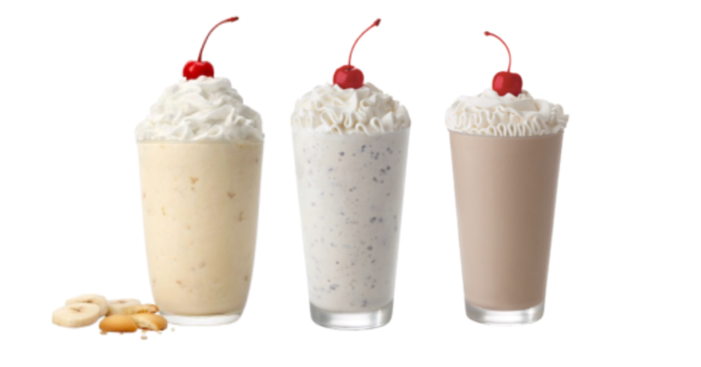 Chick-fil-A Milkshake Menu With Prices